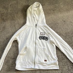 peace love world zip up